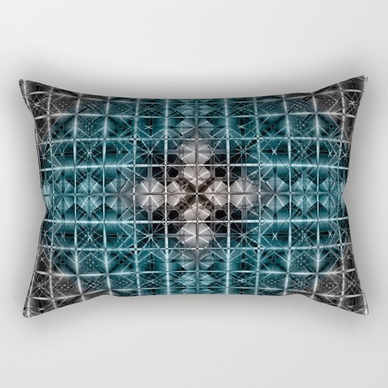Abstract geometric BG Rectangular Pillow
