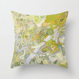 Peas and Noodles Throw Pillow