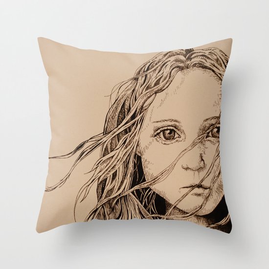 The Colour of Despair Throw Pillow