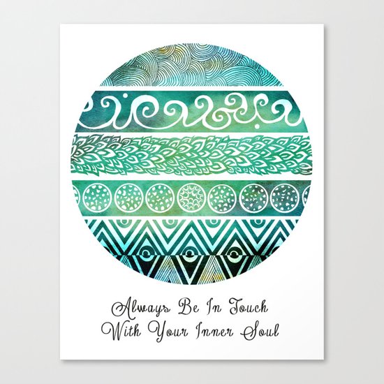 Tribal Evolution Series Canvas Print