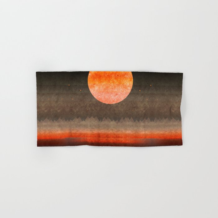 Sabana Night Light Moon Stars Hand Bath Towel By Marcanton