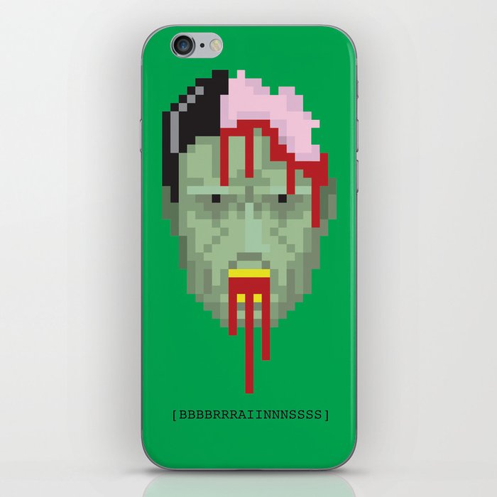 Pixel Zombie Head iPhone Skin