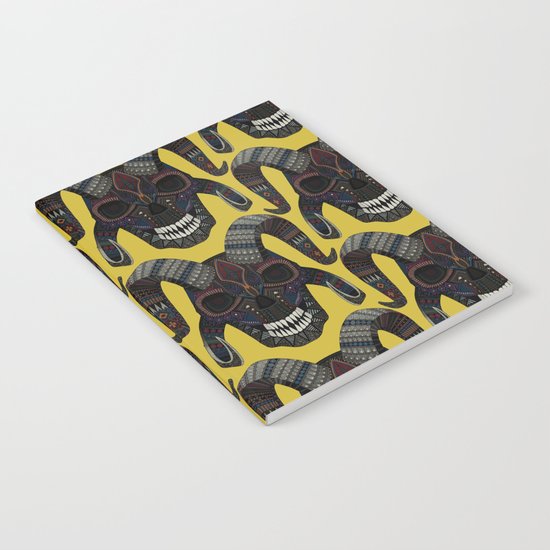 demon skull ochre Notebook