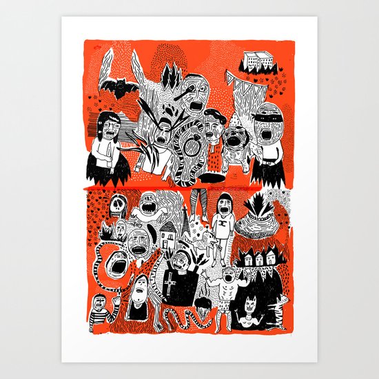 YOU GIMME THE CREEPS Art Print