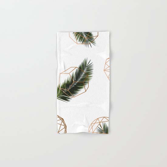 Palm + Geometry V2 #society6 #decor #buyart Hand & Bath Towel