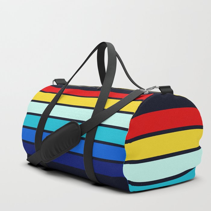 70s Style Classic Retro Summer Stripes - Enadu Duffle Bag
