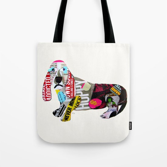 dachshund graffiti Tote Bag
