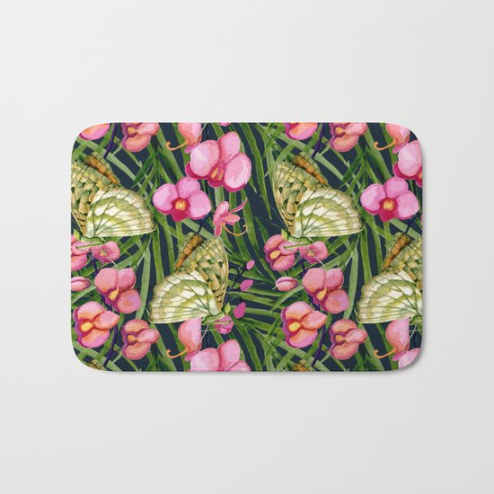 Tropical pattern Bath Mat