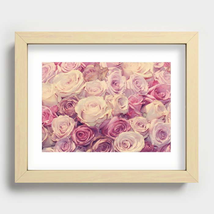 Bed of Roses Recessed Framed Print