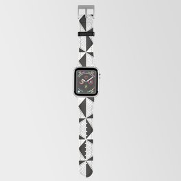 Geometric Retro Triangle - White Apple Watch Band