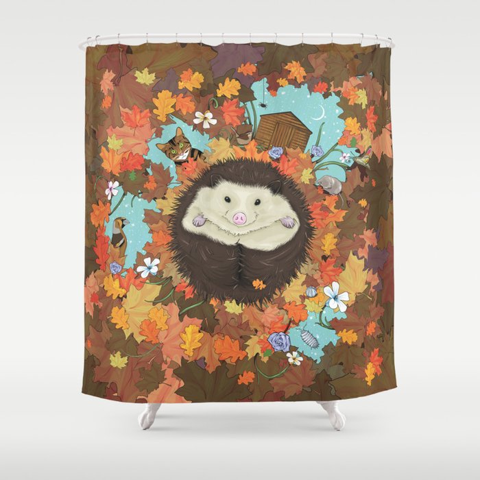 Luv Song (Hedgehog) Shower Curtain