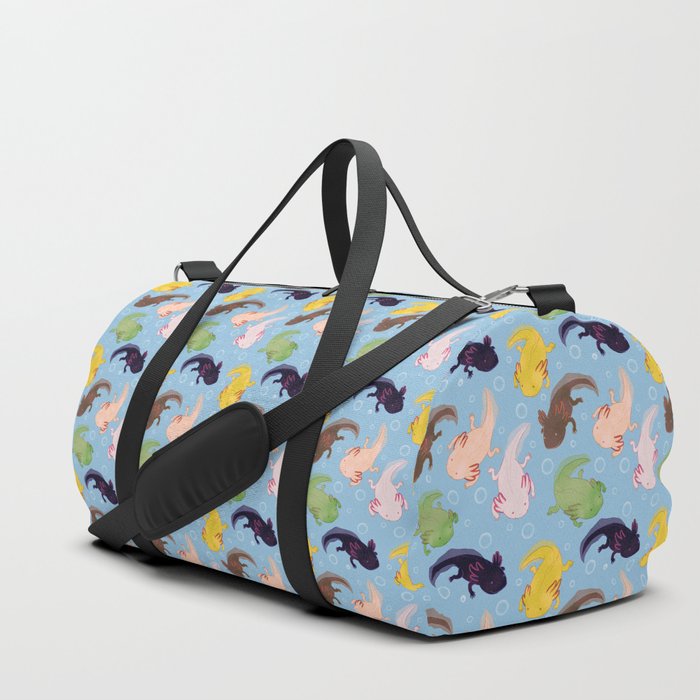 Axolotl Pattern Duffle Bag