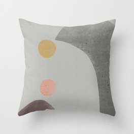 Abstract people Throw Pillow