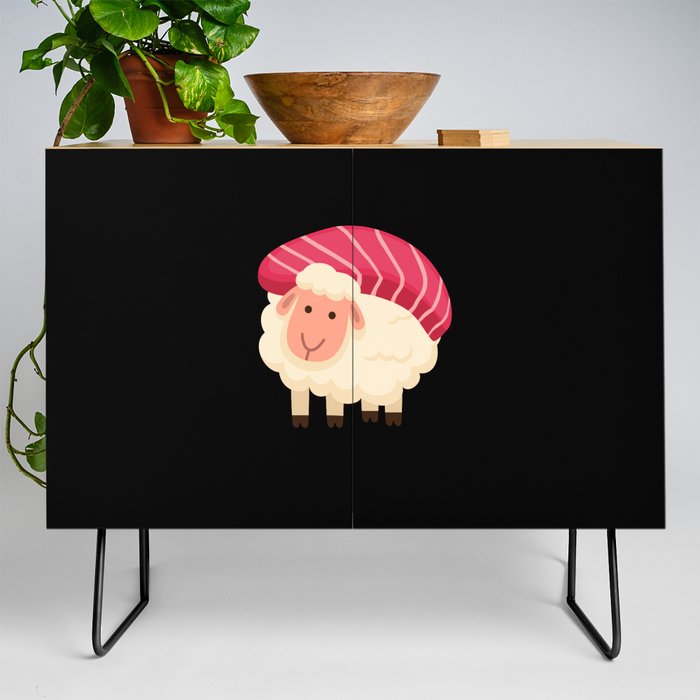 Sushi Sheep Japan Kawaii Sheep Wool Credenza