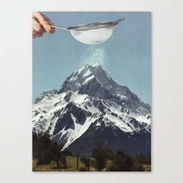 Sifted Summit - Snow Sugar on Mountain Peak Canvas Print
