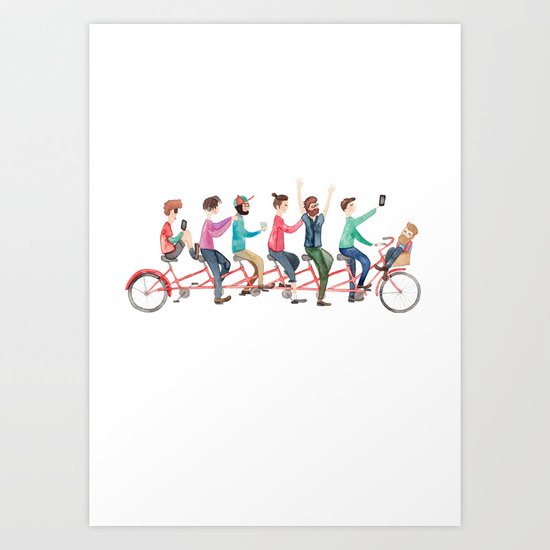 Bike Ride Art Print