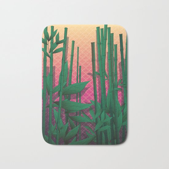 Japanese Sunset Bath Mat
