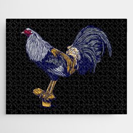 Farm Rooster Vintage Illustration Jigsaw Puzzle