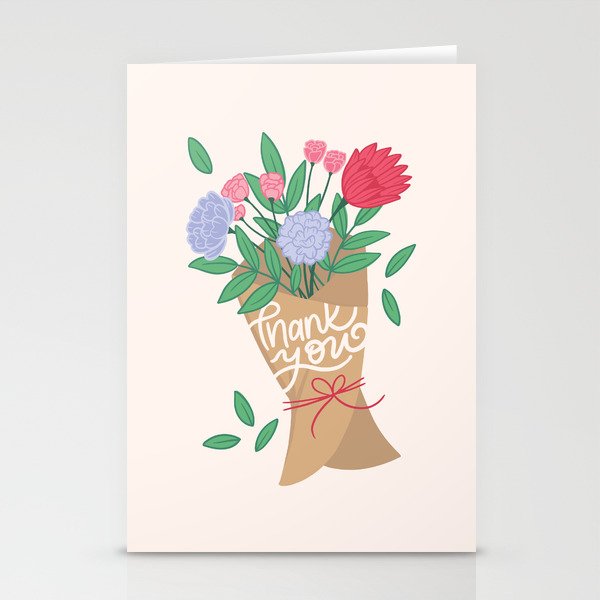 Thank You Bouquet Stationery Cards