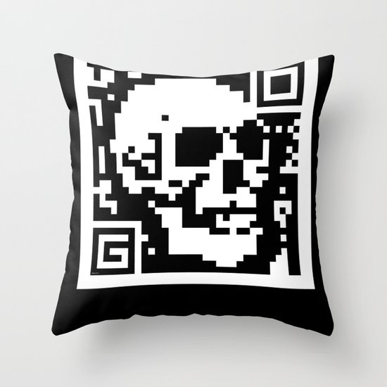 QR- Dead Throw Pillow
