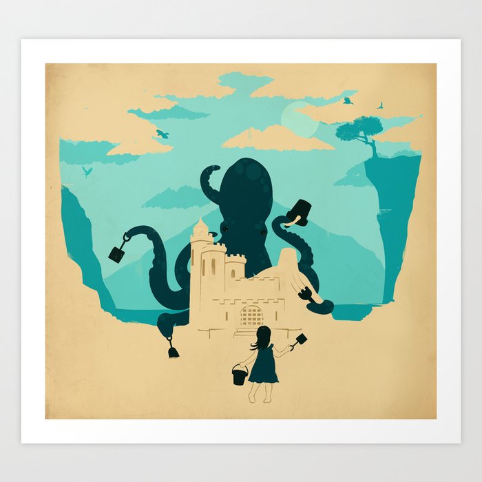 Castle Made of Sand Art Print by Jay Fleck | Society6
