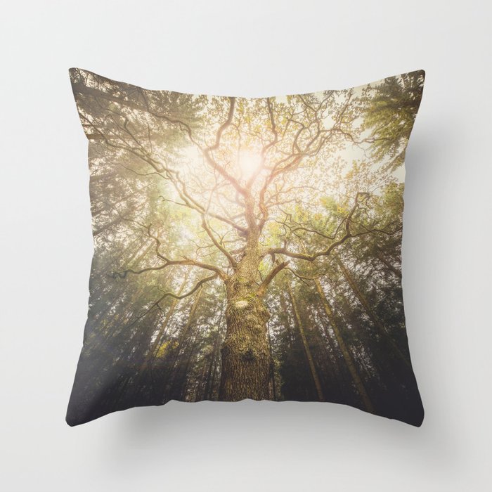 I found a tree in the forest Throw Pillow