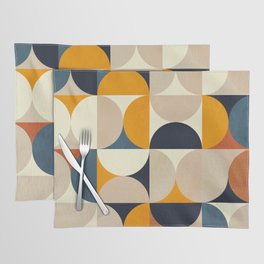 mid century abstract shapes fall winter 1 Placemat