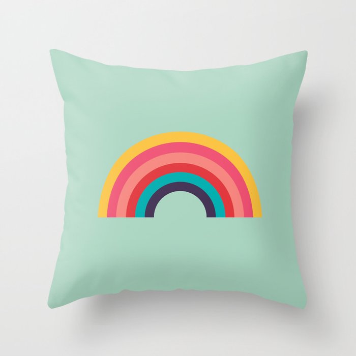 Rainbow Throw Pillow By 914k Society6