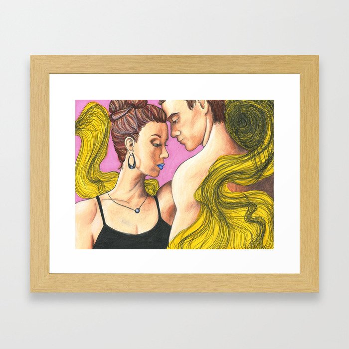 The Difference Between You and Whiskey Framed Art Print