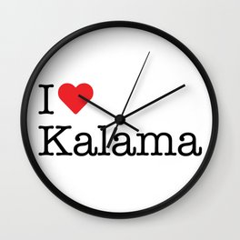 I Heart Kalama, WA Wall Clock