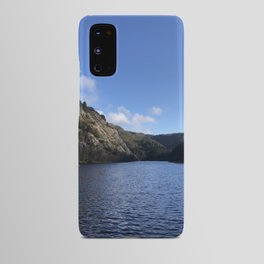 Lake and Mountain with Bright Blue Sky Android Case