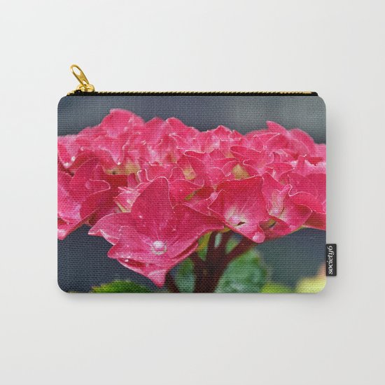 Pink Hydrangea Carry-All Pouch