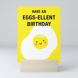 Kawaii Egg Excellent Birthday Mini Art Print