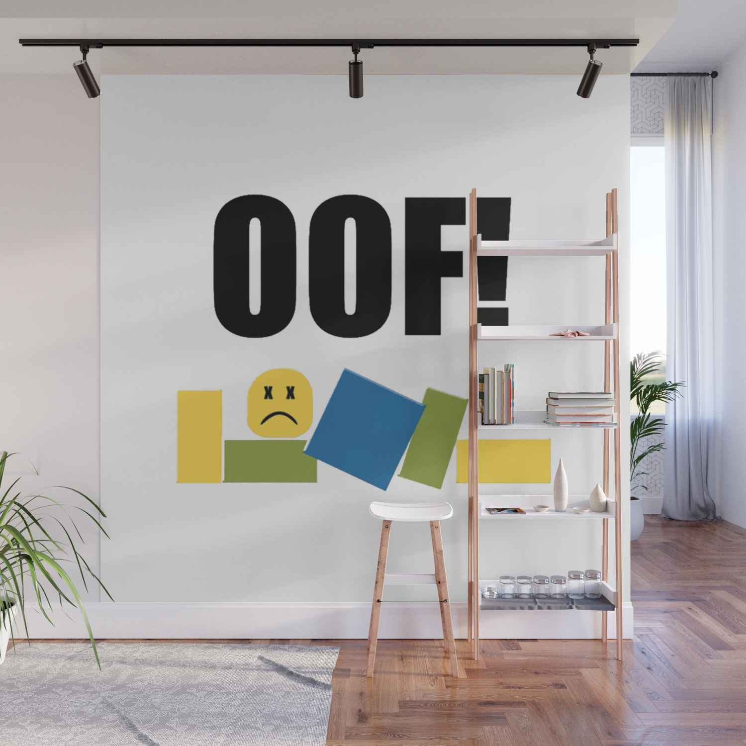 Roblox Oof Wall Mural By Devotchicken Society6 - roblox wall tool