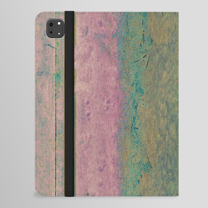 pink and green velvet characteristics fabric finish iPad Folio Case