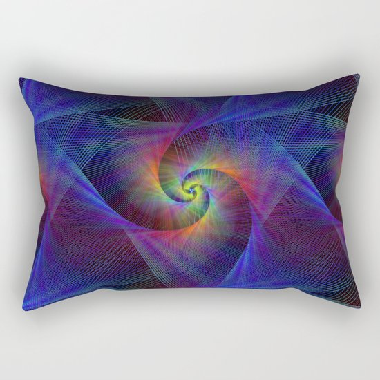 Fractal magic lights Rectangular Pillow