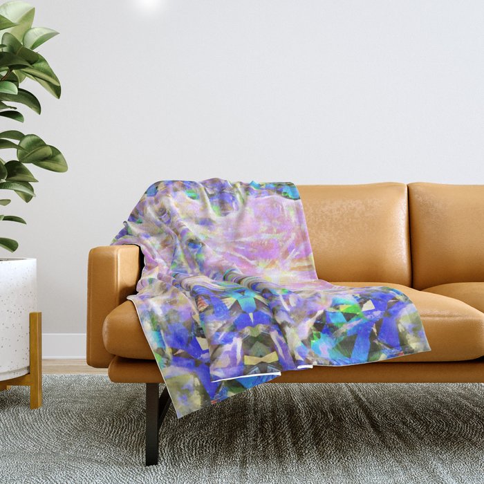 Flower Dimension Throw Blanket
