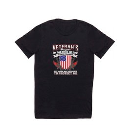 Veterans Daughter Desig Proud Daughter of a Veteran Soldier T Shirt