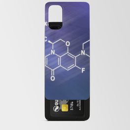 Levofloxacin antibiotic drug, Structural chemical formula Android Card Case
