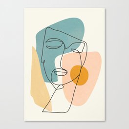 Abstract Face 25 Canvas Print