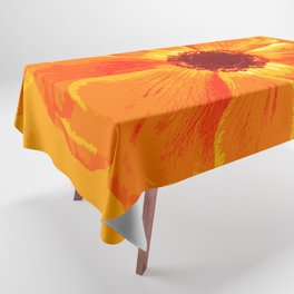 Large Flower in Orange Shades #decor #society6 #buyart Tablecloth