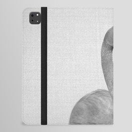 Flamingo 2 - Black & White iPad Folio Case