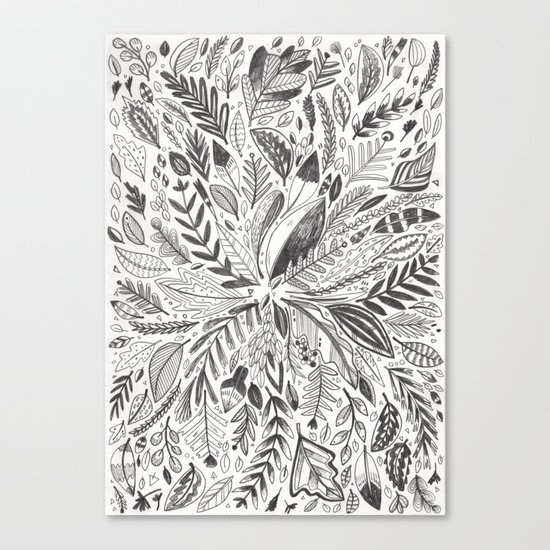 Botanic Pattern Canvas Print