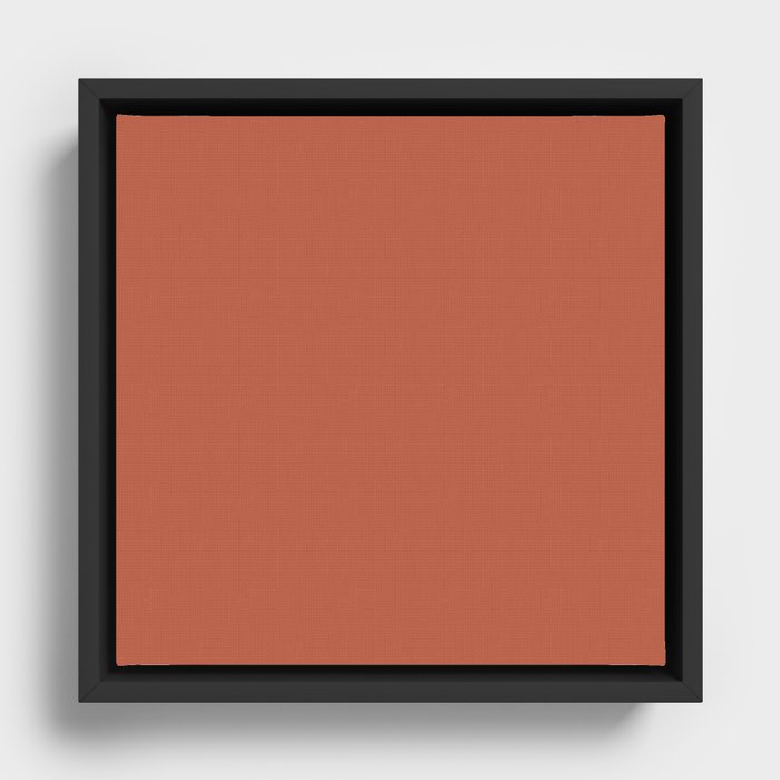Rust Red Framed Canvas