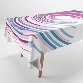 PURPLE AND BLUE SPINNER. Tablecloth