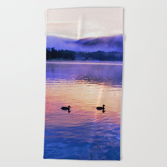Morning Meditation (Sunrise) Beach Towel
