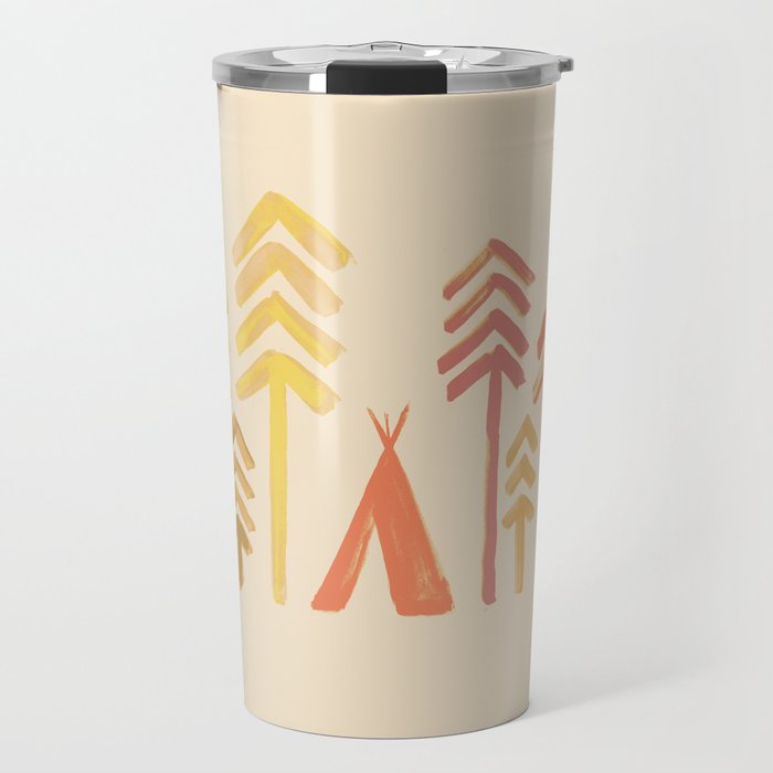 Tepee in the forest Travel Mug