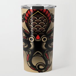 Traditional Tattoo Octopus  Travel Mug