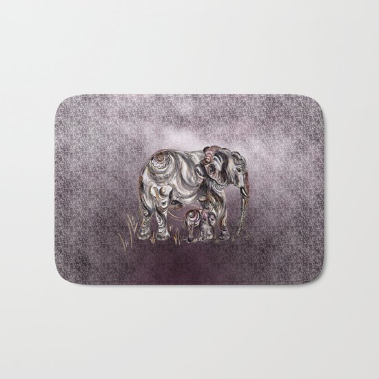 Mom Eephant Bath Mat