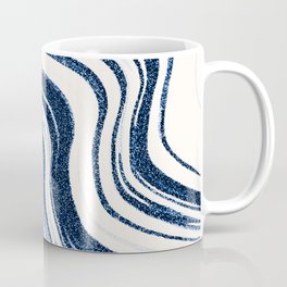 Textured Marble - Indigo Blue Coffee Mug